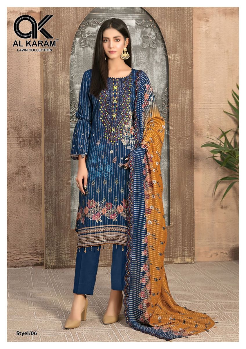 AL-KARAM-QUEENS-COURT-VOL-2-CAMBRIC-PRINTED-KARACHI-SUITS-AT-SURAT-7