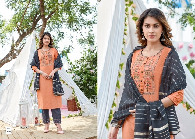 AMAAYA-GARMENTS-FRILL-KURTI-WITH-PANTS-WHOLESALE-1