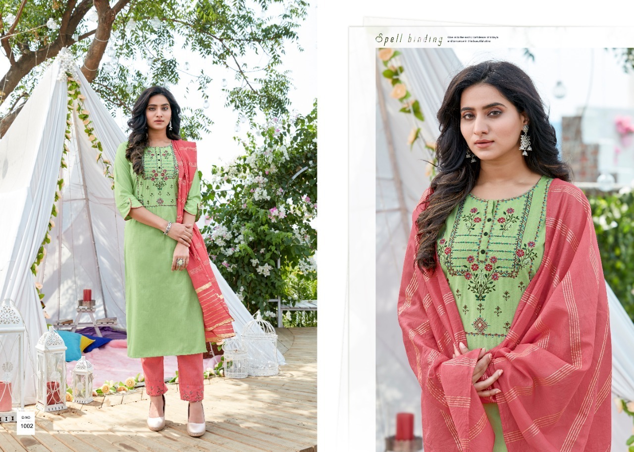 AMAAYA-GARMENTS-FRILL-KURTI-WITH-PANTS-WHOLESALE-2
