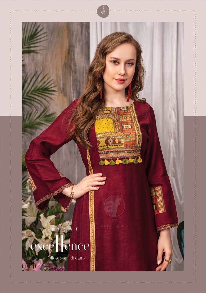 ANJU-FABRICS-FUSION-VOL-3-DESINGER-KURTI-WITH-AFGANI-WHOLESALER-IN-SURAT-2