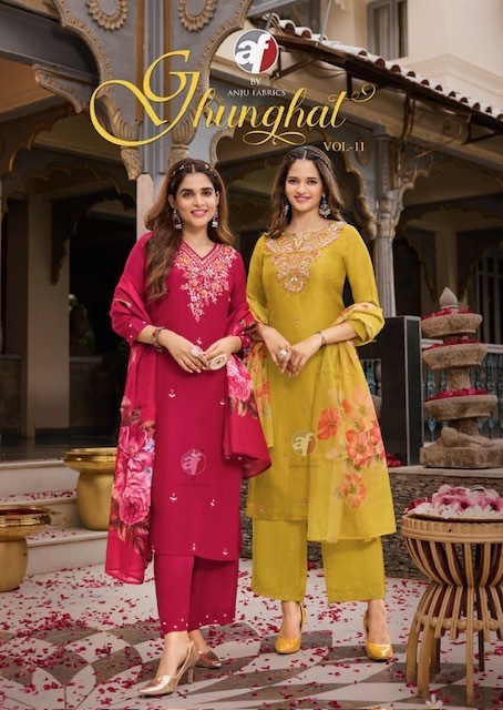 ANJU-FABRICS-GHUNGHAT-VOL-11-DESIGNER-SILK-KURTI-WHOLESALER-IN-SURAT-20