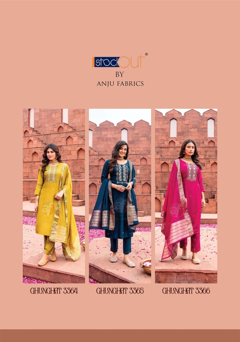 ANJU-FABRICS-GHUNGHAT-VOL-9-DESIGNER-KURTI-1