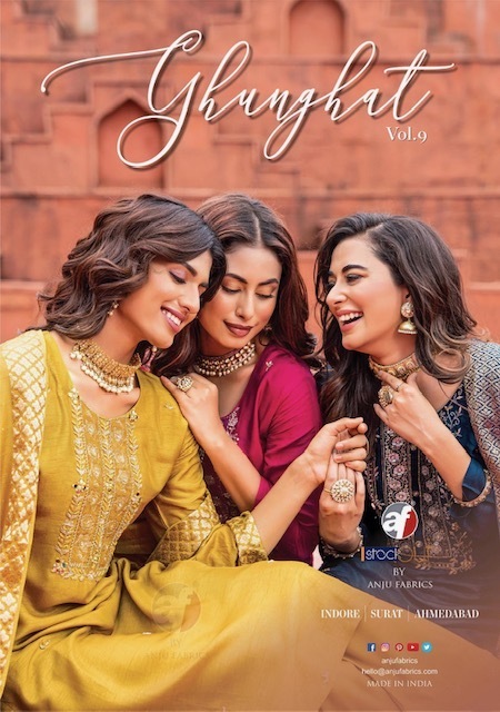 ANJU-FABRICS-GHUNGHAT-VOL-9-DESIGNER-KURTI-2