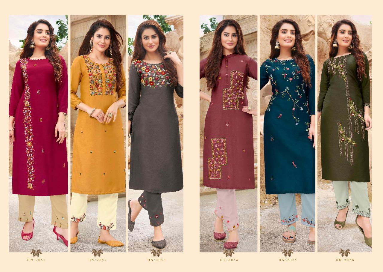 ANJU-FABRICS-LITTLE-LADY-VOL-2-DESIGNER-KURTI-WITH-PANTS-LATEST-COLLECTION-2021-4