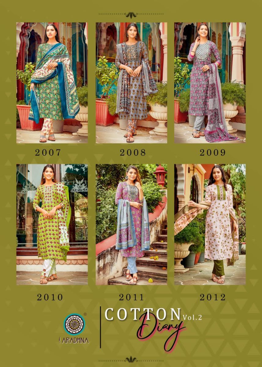 ARADHNA-COTTON-DIARY-VOL-2-KURTI-PANT-WITH-DUPATTA-3PC-SET-WHOLESALER-SURAT-14