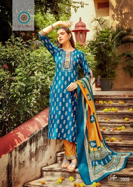 ARADHNA-COTTON-DIARY-VOL-2-KURTI-PANT-WITH-DUPATTA-3PC-SET-WHOLESALER-SURAT-3