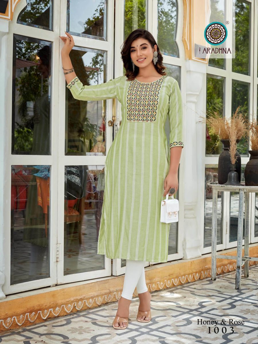 ARADHNA-HONEY-ROSE-VOL-1-VISCOSE-EMBROIDERY-KURTIS-WHOLESALER-SURAT-4