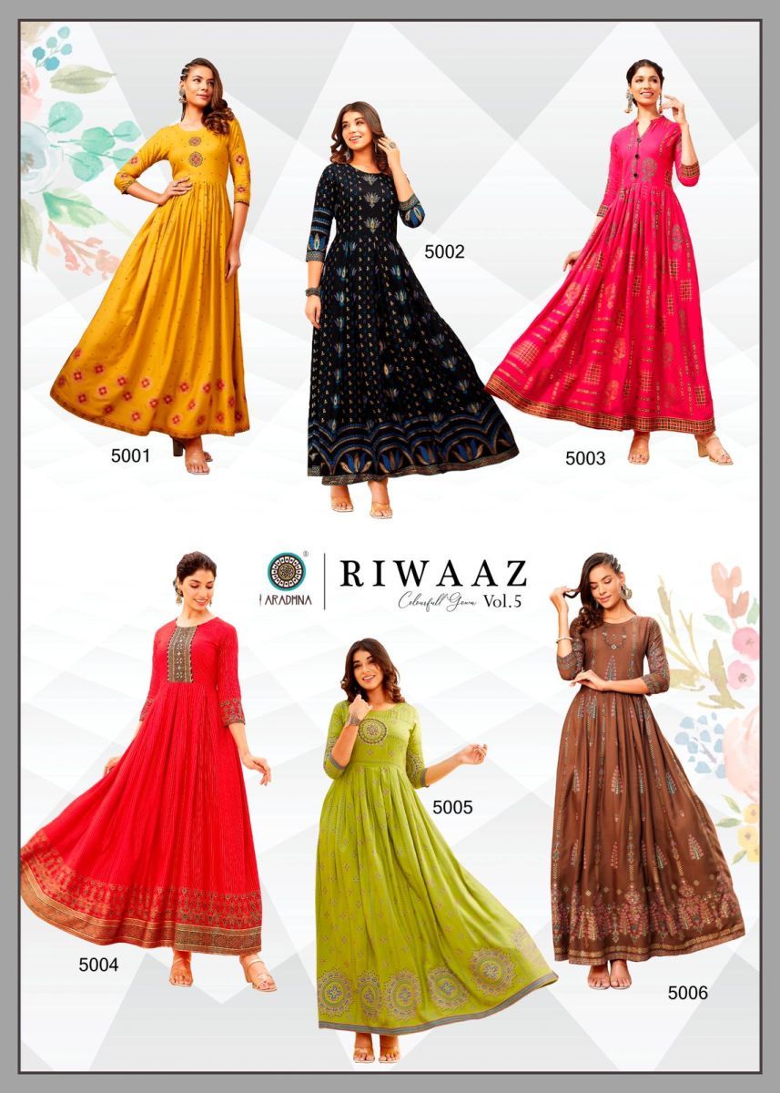 ARADHNA-RIWAAZ-VOL-5-RAYON-FANCY-LONG-GOWNS-ONLINE-SUPPLIER-SURAT-4