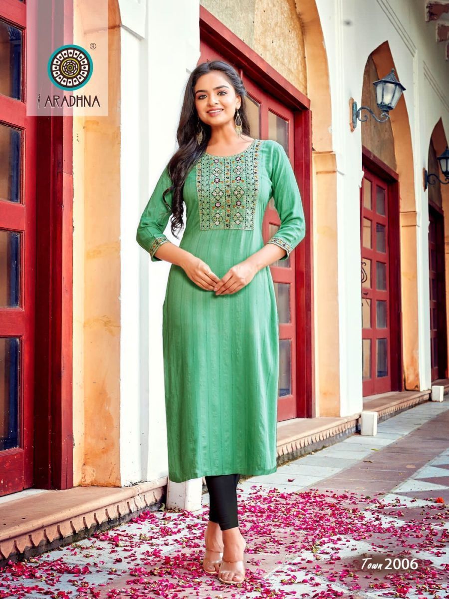 ARADHNA-TALK-OF-THE-TOWN-VOL-2-VISCOSE-EMBROIDERY-CASUAL-WEAR-KURTI-WHOLESALER-7