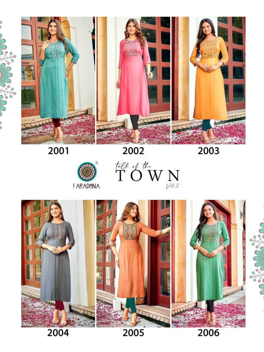 ARADHNA-TALK-OF-THE-TOWN-VOL-2-VISCOSE-EMBROIDERY-CASUAL-WEAR-KURTI-WHOLESALER-8
