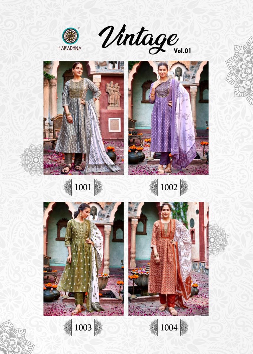 ARADHNA-VINTAGE-VOL-1-COTTON-PRINT-KURTI-PANT-WITH-DUPATTA-WHOLSALER-SURAT-10