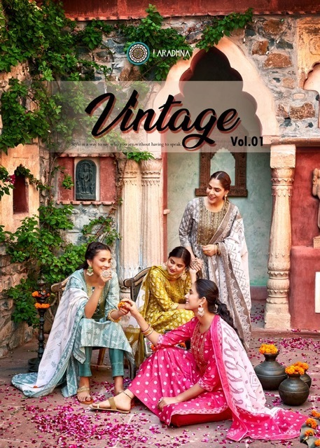 ARADHNA-VINTAGE-VOL-1-COTTON-PRINT-KURTI-PANT-WITH-DUPATTA-WHOLSALER-SURAT-3