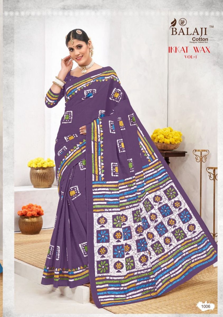 BALAJI-IKKAT-WAX-VOL-1-COTTON-PRINTED-SAREES-WHOLESALE-29