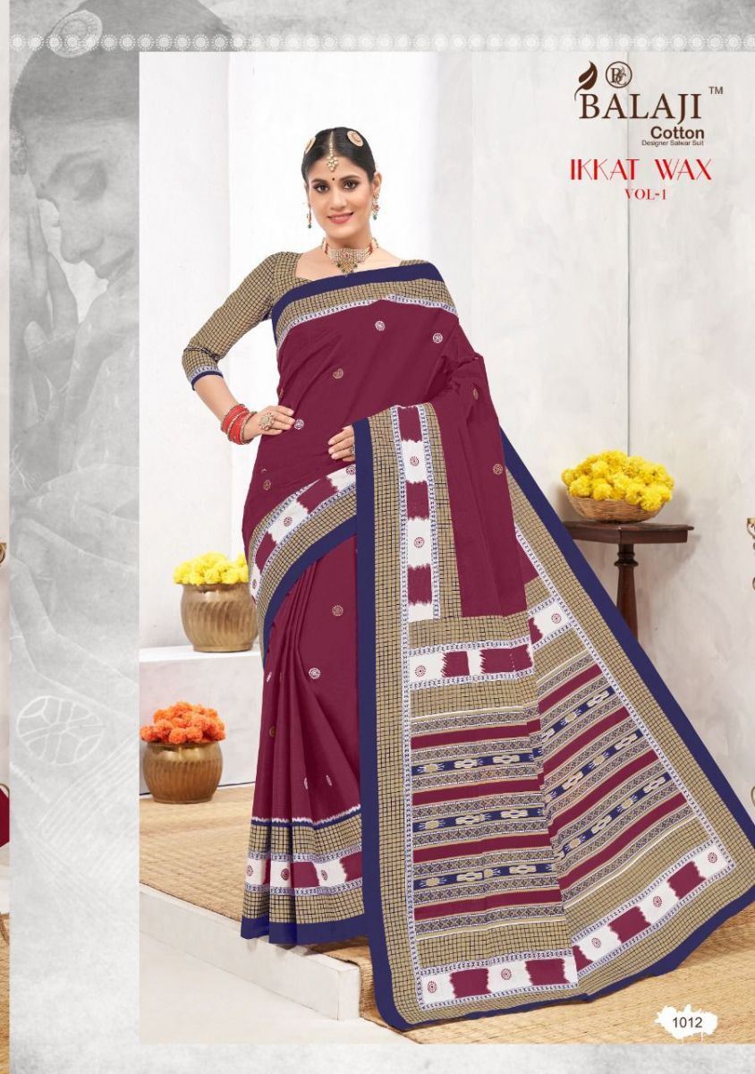 BALAJI-IKKAT-WAX-VOL-1-COTTON-PRINTED-SAREES-WHOLESALE-5
