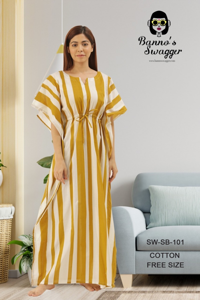 BANNOS-SWAGGER-KAFTAN-COTTON-PRINTED-LATEST-COLLECTION-2021-1