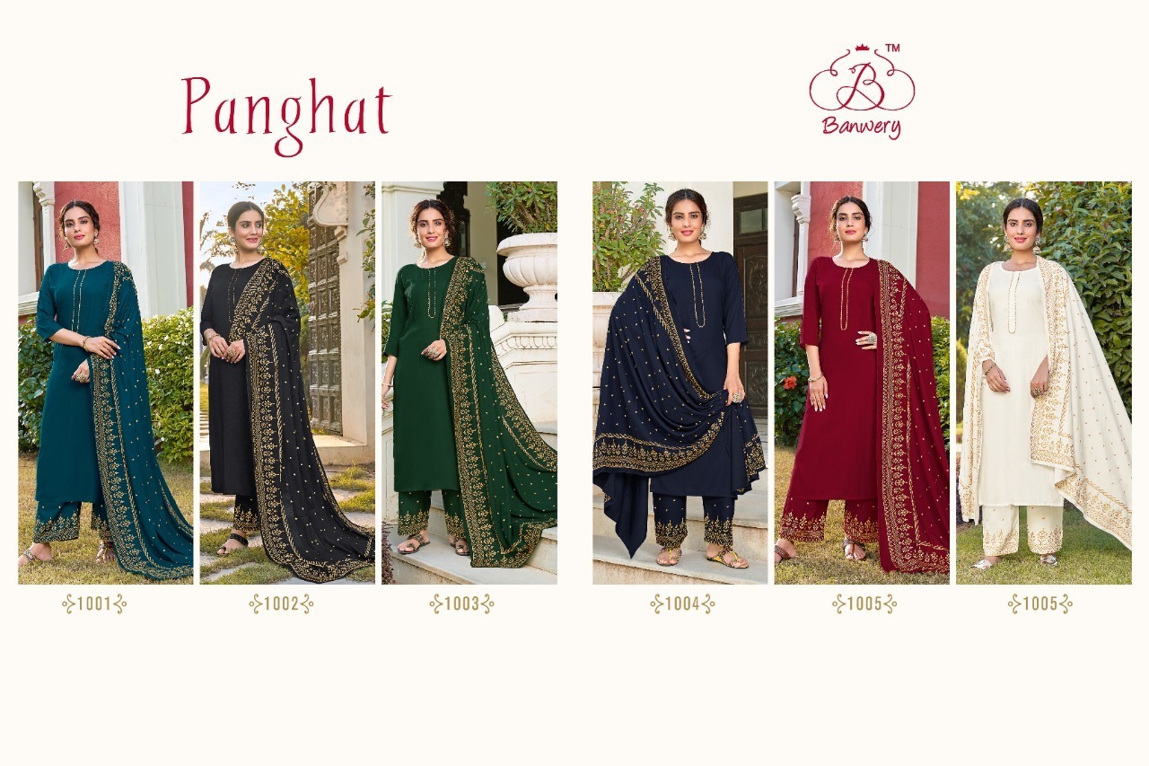 BANWERY-PANGHAT-KURTI-WITH-PANT-WITH-DUPATTA-SET-MANUFACTUR-SURAT-5