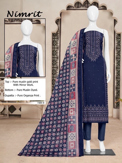 BIPSON-NIMRIT-1989-MUSLIN-GOLD-PRINTED-SUITS-WHOLESALE-3