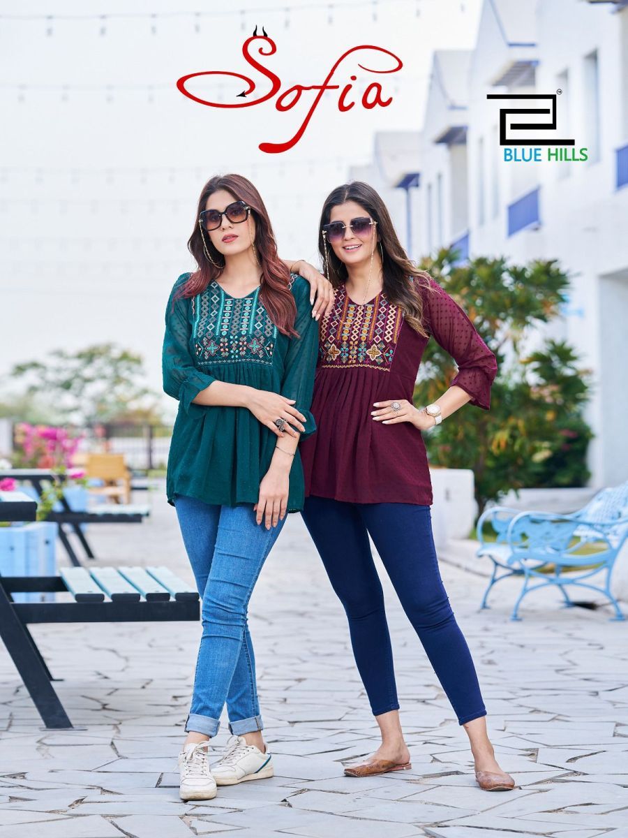 BLUE-HILLS-SOFIA-GEORGETTE-EMBROIDERY-SHORT-TOPS-MANUFACTURER-SURAT-1