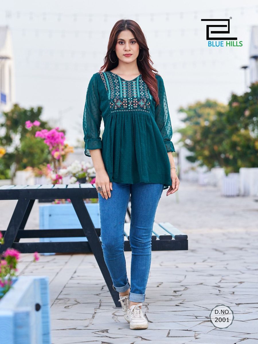 BLUE-HILLS-SOFIA-GEORGETTE-EMBROIDERY-SHORT-TOPS-MANUFACTURER-SURAT-2