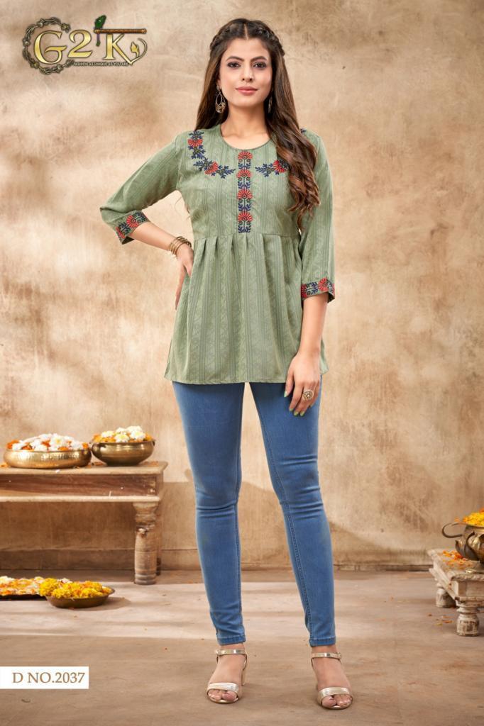 BONIE-G2K-DOBBY-RAYON-SHORT-TOP-NEW-COLLECTION-2023-2