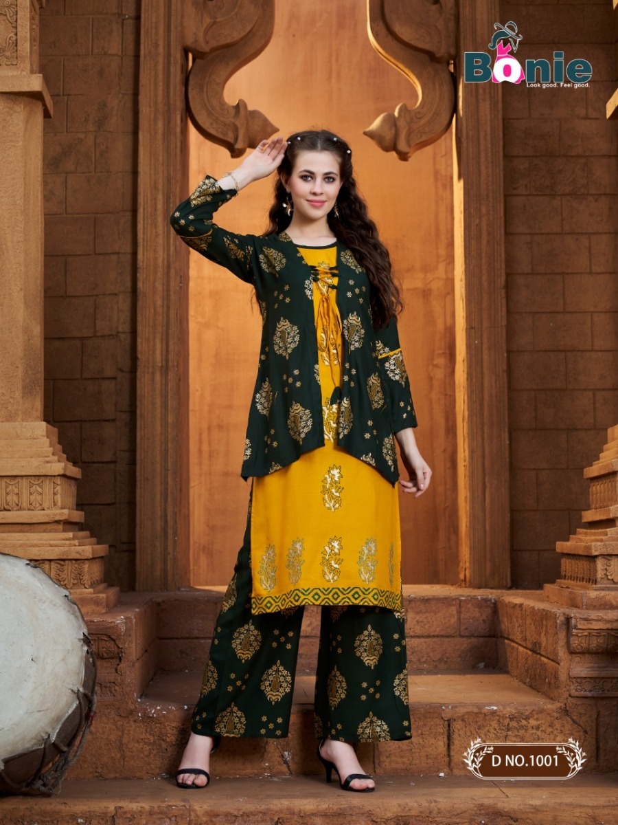 BONIE-MIRROR-VOL-3-RAYON-KURTI-WITH-PLAZZO-AND-DUPATTA-SET-WHOLESALER-3