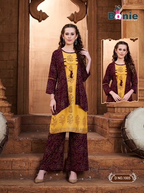 BONIE-MIRROR-VOL-3-RAYON-KURTI-WITH-PLAZZO-AND-DUPATTA-SET-WHOLESALER-8