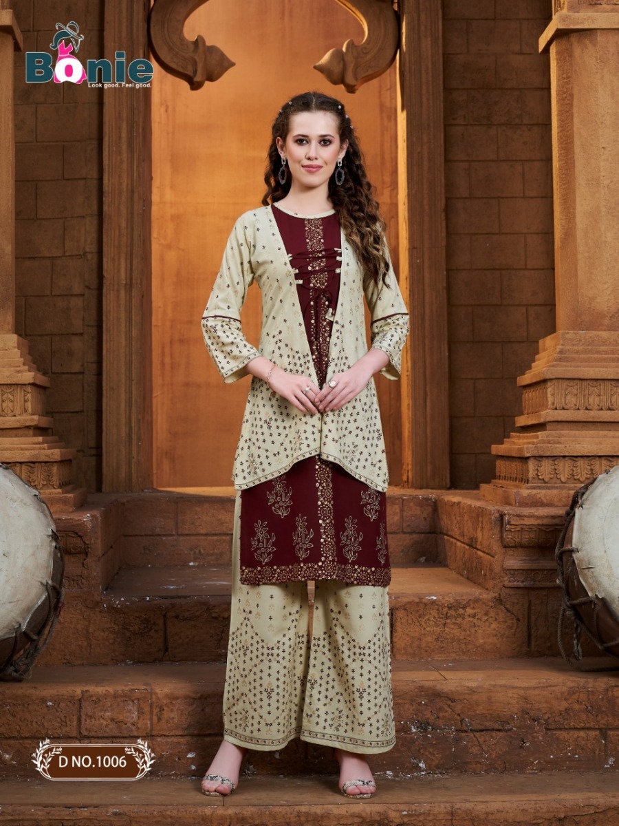 BONIE-MIRROR-VOL-3-RAYON-KURTI-WITH-PLAZZO-AND-DUPATTA-SET-WHOLESALER-9
