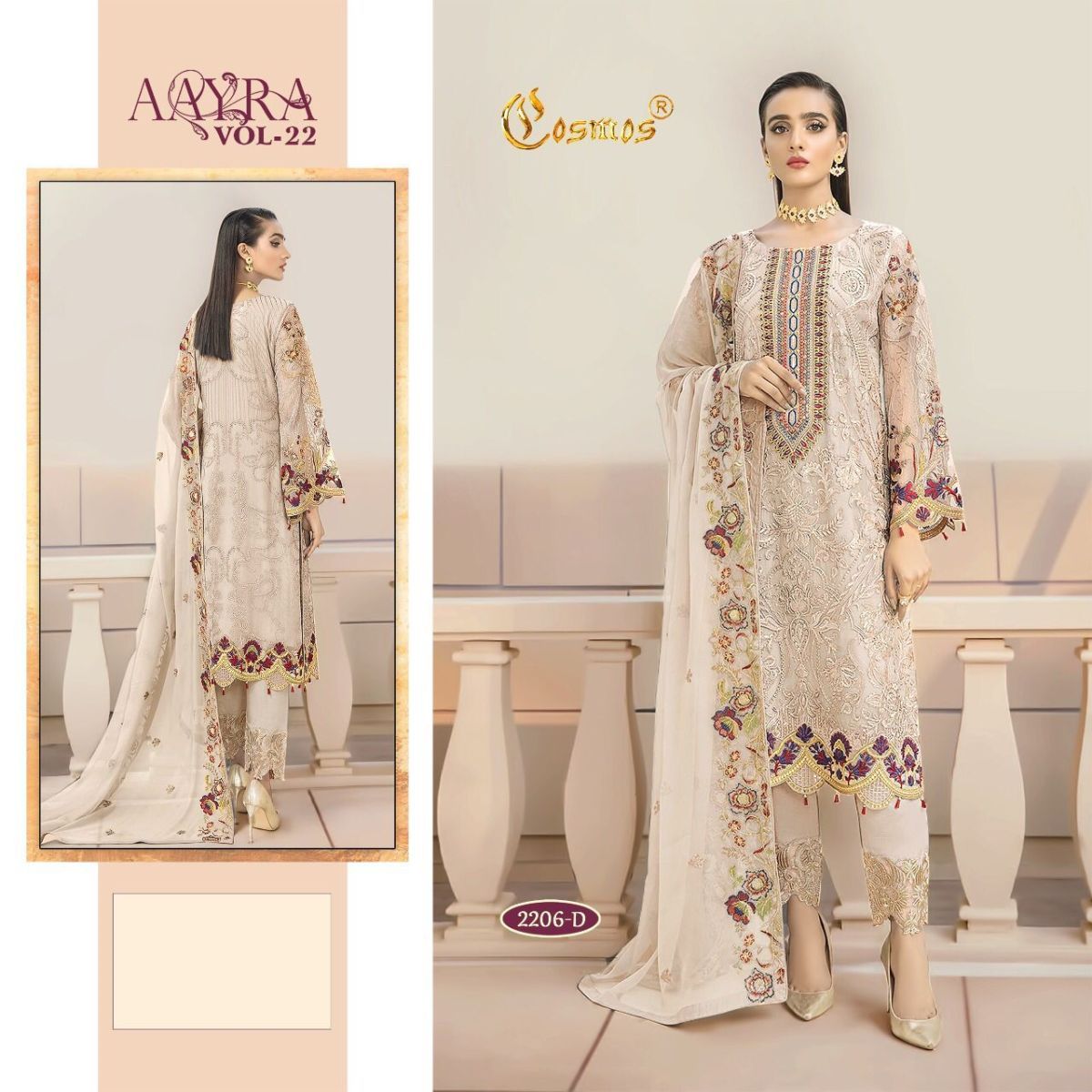 COSMOS-AAYRA-VOL-22-FOUX-GEORGETTE-PAKISTANI-SUITS-WHOLESALE-2