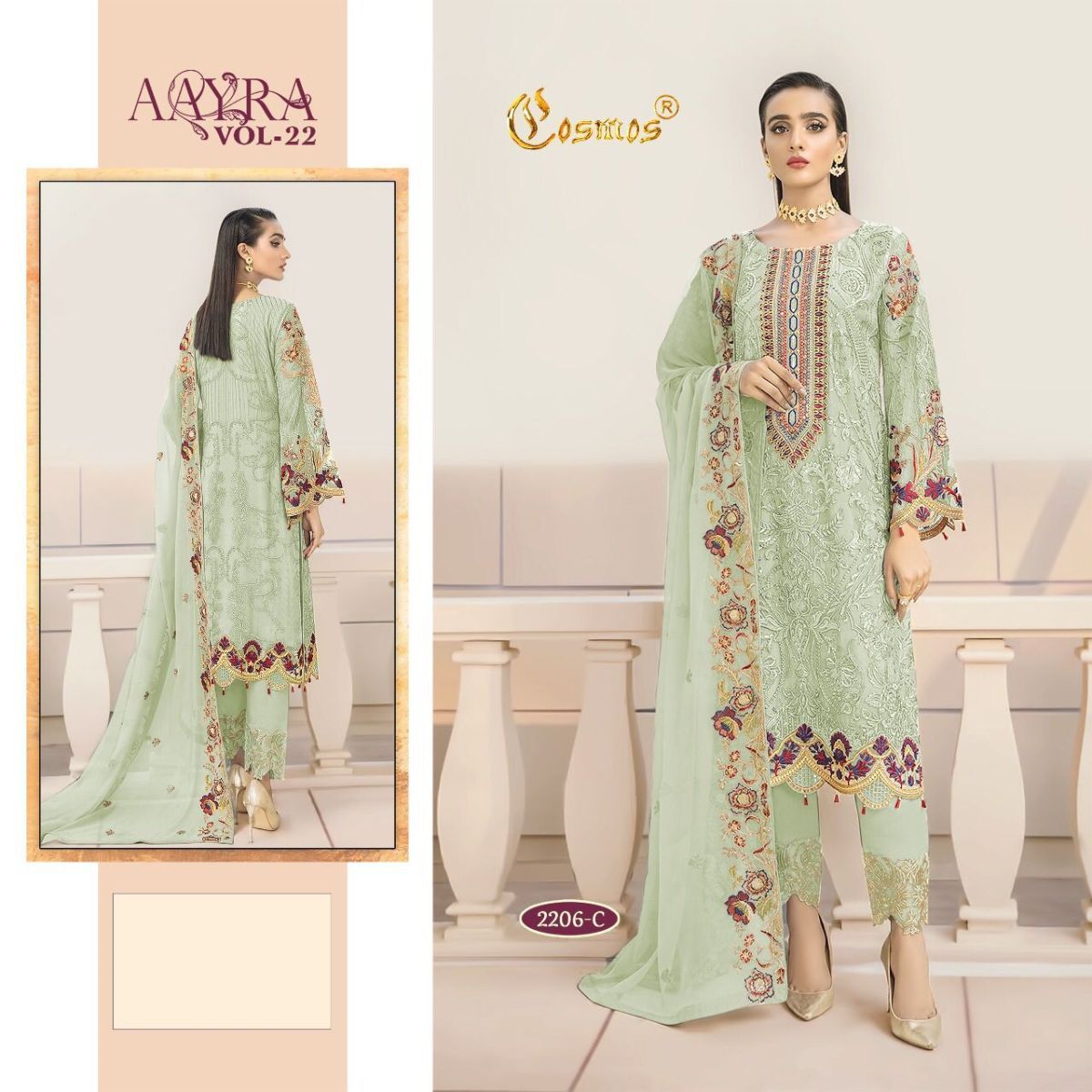 COSMOS-AAYRA-VOL-22-FOUX-GEORGETTE-PAKISTANI-SUITS-WHOLESALE-4