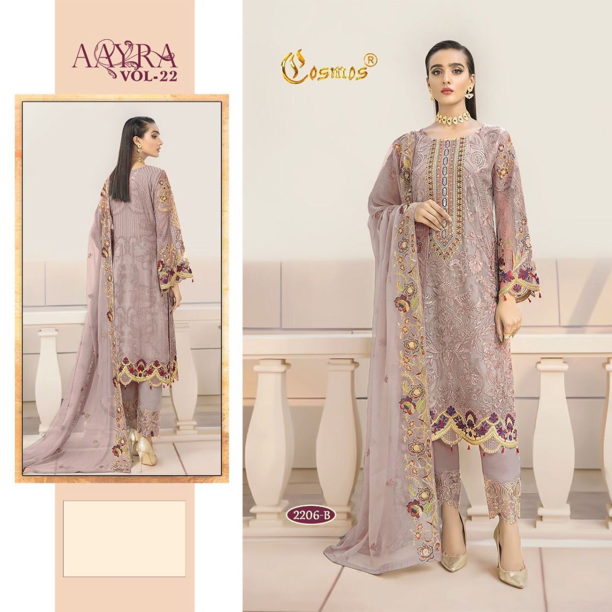 COSMOS-AAYRA-VOL-22-FOUX-GEORGETTE-PAKISTANI-SUITS-WHOLESALE-5