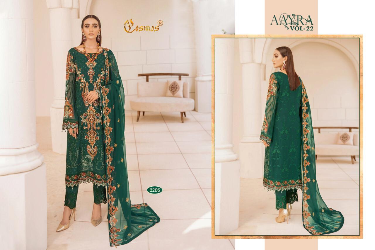 COSMOS-AAYRA-VOL-22-FOUX-GEORGETTE-PAKISTANI-SUITS-WHOLESALER-SURAT-7