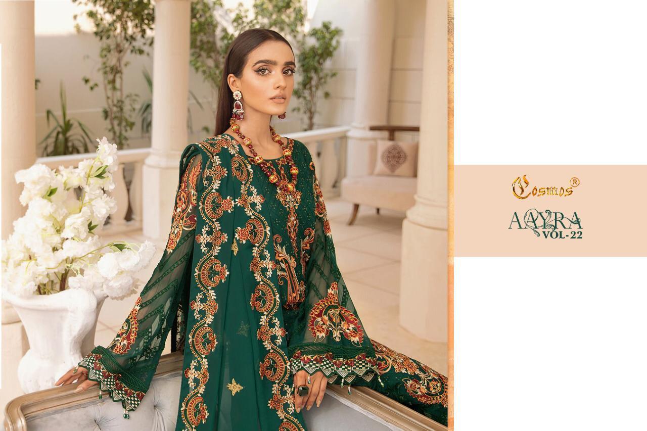 COSMOS-AAYRA-VOL-22-FOUX-GEORGETTE-PAKISTANI-SUITS-WHOLESALER-SURAT-8
