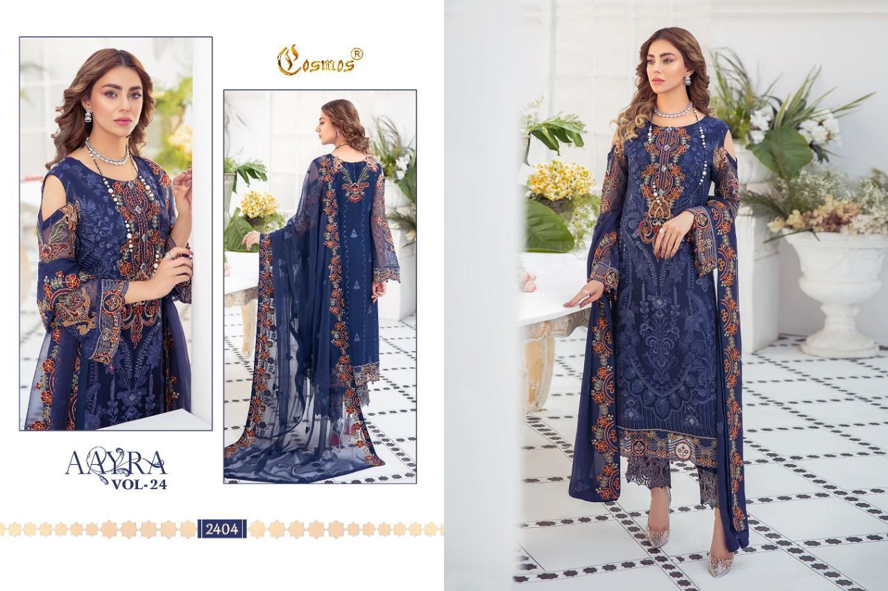 COSMOS-AAYRA-VOL-24-FOUX-GEORGETTE-PAKISTANI-SUITS-AT-SURAT-4