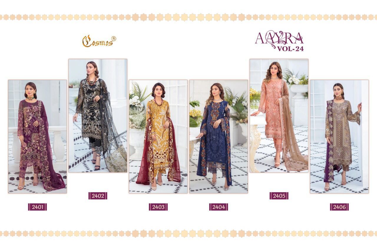 COSMOS-AAYRA-VOL-24-FOUX-GEORGETTE-PAKISTANI-SUITS-AT-SURAT-8