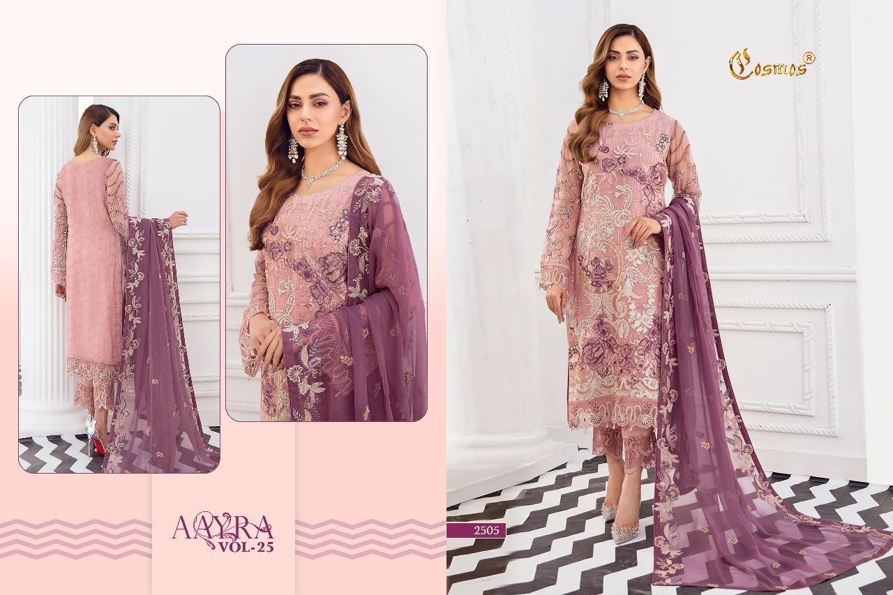 COSMOS-AAYRA-VOL-25-FOUX-GEORGETTE-EMBROIDERY-PAKISTANI-SUITS-SURAT-8