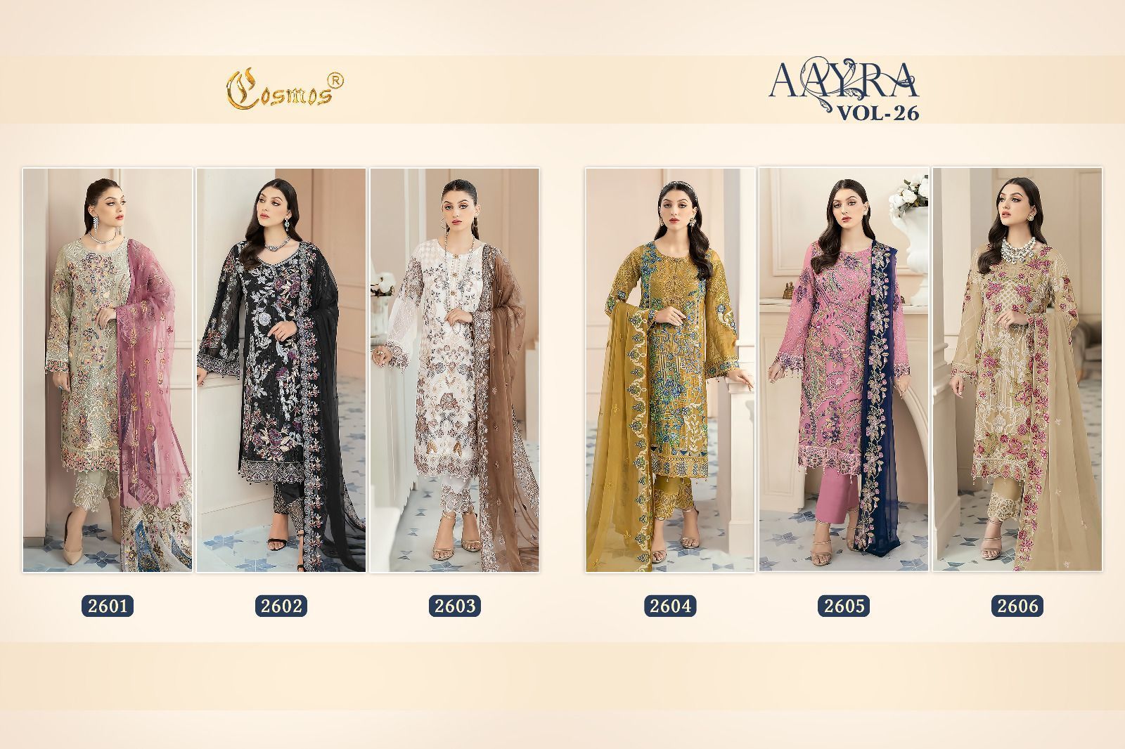 COSMOS-AAYRA-VOL-26-FOUX-GEORGETTE-PAKISTANI-SUITS-WHOLESALE-8