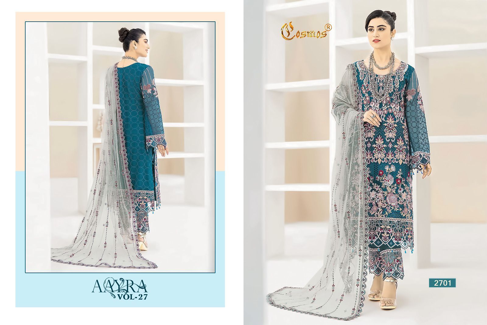 COSMOS-AAYRA-VOL-27-FOUX-GEORGETTE-EMBROIDERY-PAKISTANI-SUITS-WHOLESALE-2