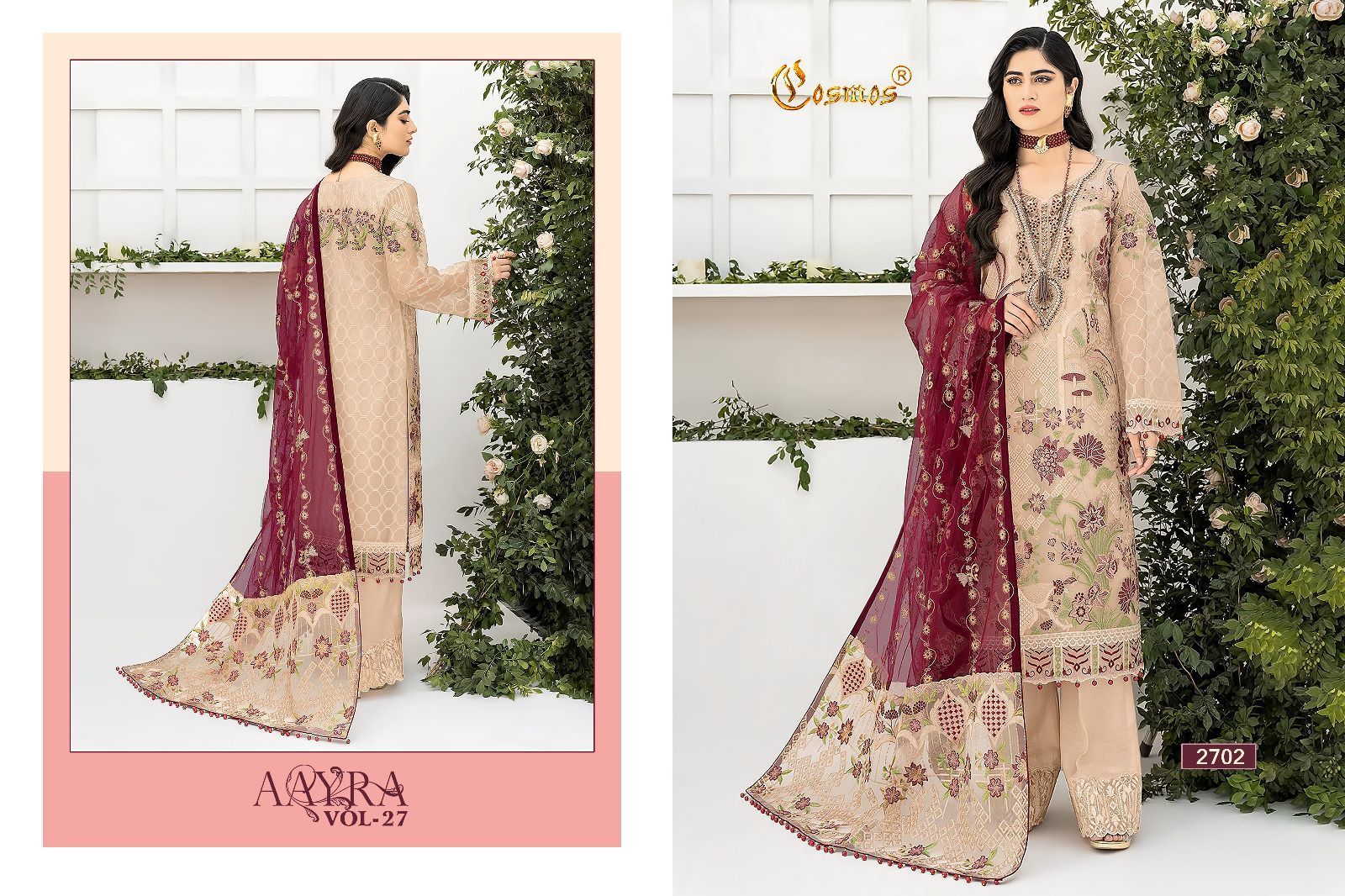 COSMOS-AAYRA-VOL-27-FOUX-GEORGETTE-EMBROIDERY-PAKISTANI-SUITS-WHOLESALE-3
