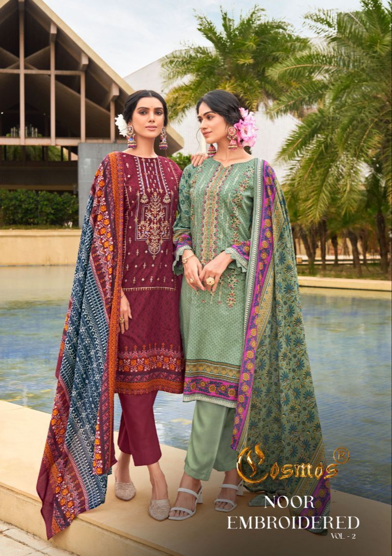COSMOS-NOOR-EMBROIDERED-VOL-2-PAKISTANI-SUITS-WHOLESALER-1
