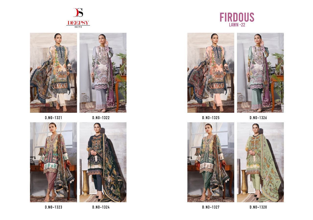 DEEPSY-FIRDOUS-LAWN-VOL-22-PAKISTANI-SUITS-WHOLESALER-SURAT-3