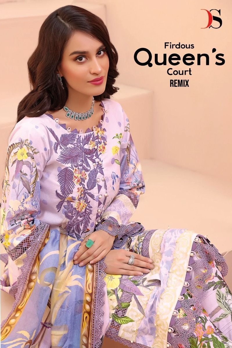 DEEPSY-FIRDOUS-QUEENS-COURT-REMIX-COTTON-PAKISTANI-SUITS-WHOLESALER-SURAT-1