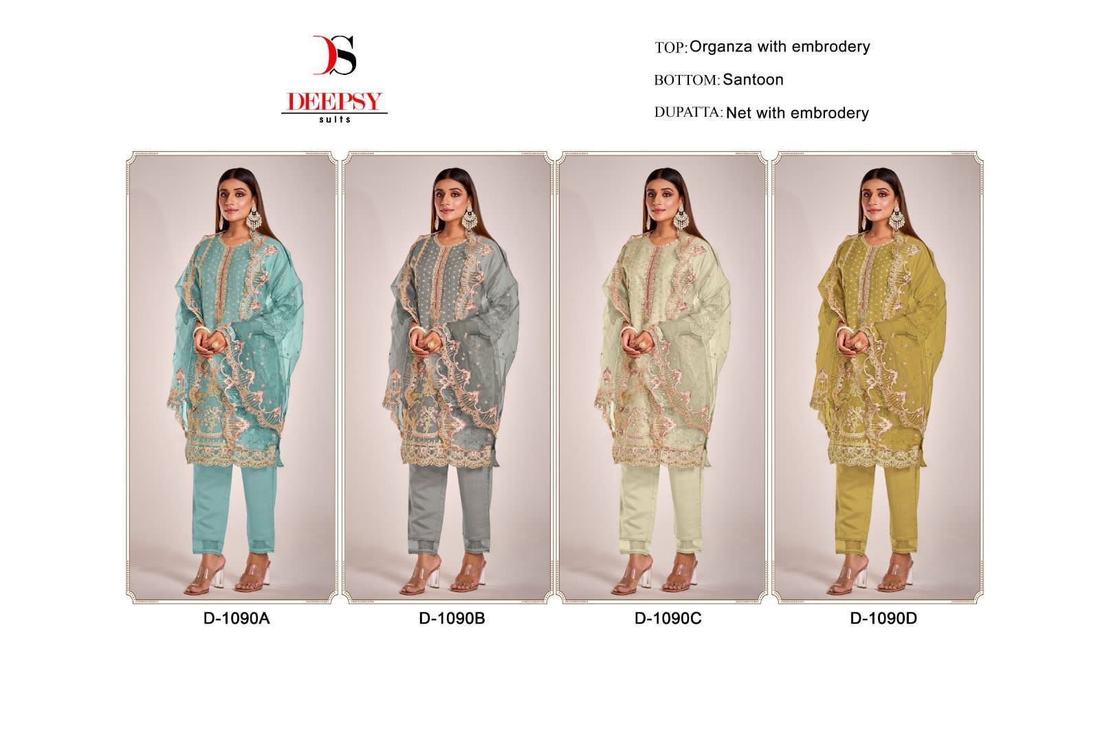 1_DEEPSY-SUITS-1090-SERIES-ORGANZA-TOP-BOTTOM-WITH-DUPATTA-WHOLESALER-SURAT-9