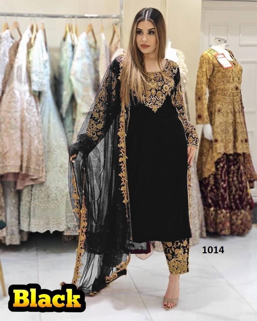 DHK-1014-BLACK-READYMADE-VELVET-SUITS-WHOLESALER-1