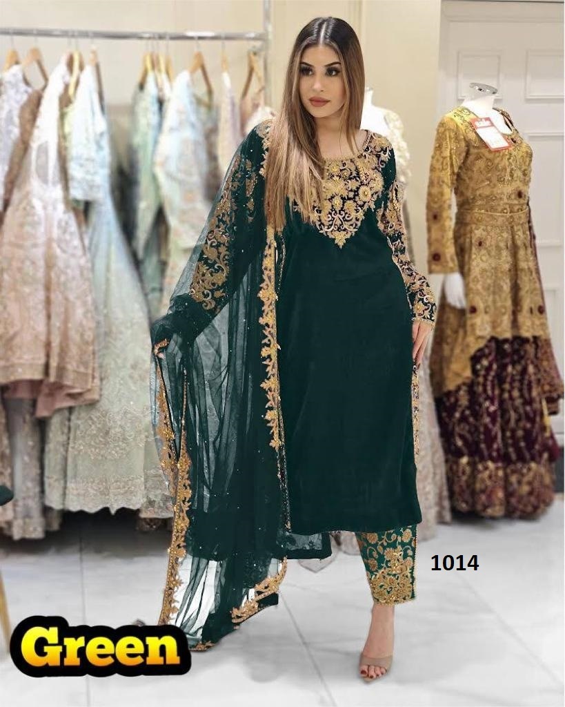 DHK-1014-GREEN-READYMADE-VELVET-SUITS-WHOLESALER-1