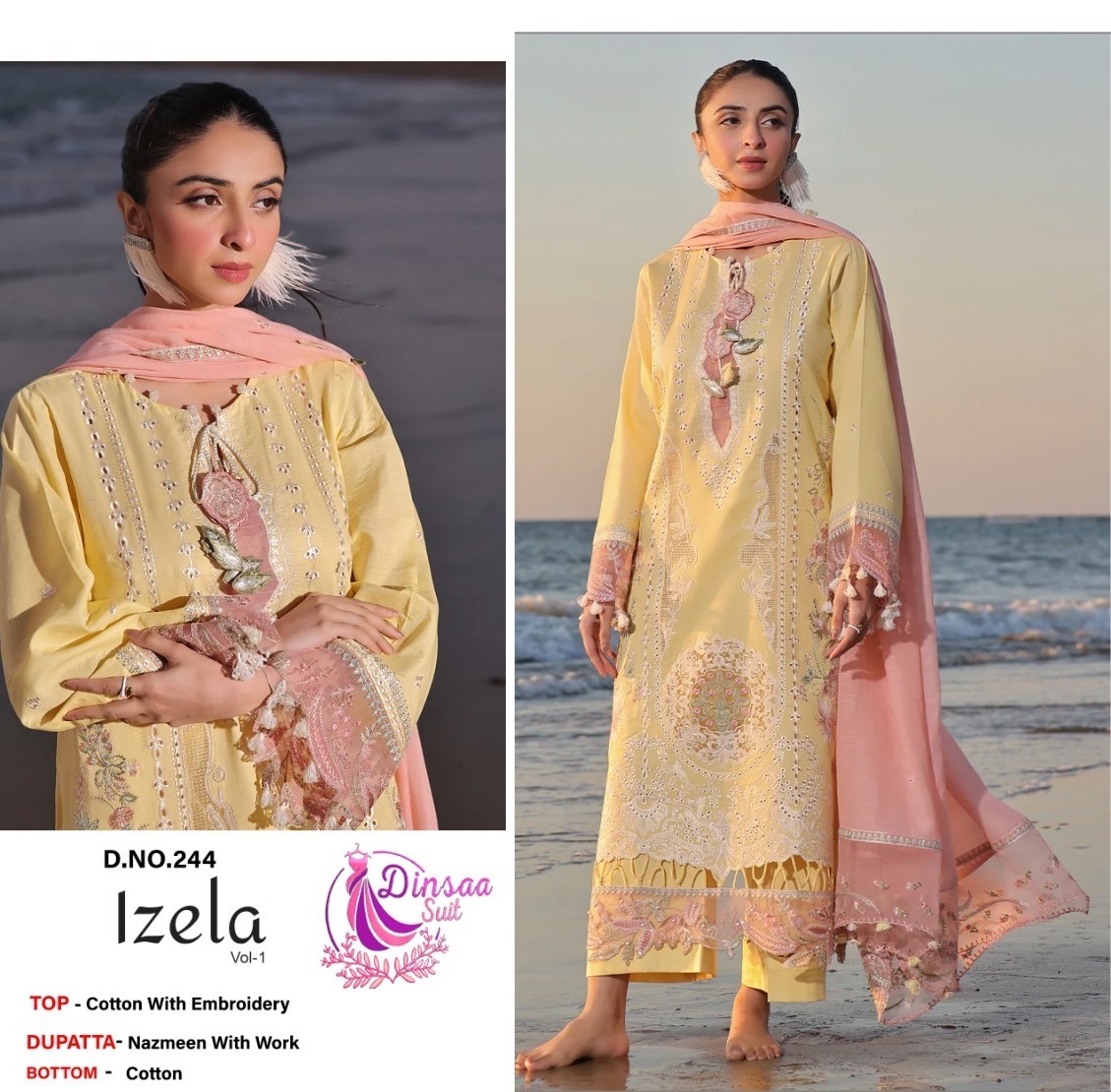 DINSAA-SUIT-244-IZELA-VOL-1-COTTON-SALWAR-SUITS-1