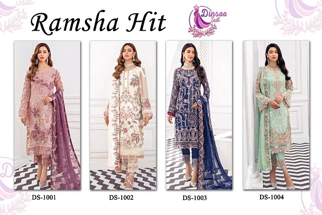 DINSAA-SUIT-RAMSHA-HIT-FOUX-GEORGETTE-PAKISTANI-SUITS-CATALOGUE-5
