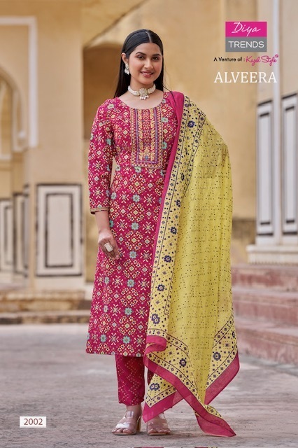 DIYA-TRENDS-ALVEERA-RAYON-KURTI-WITH-PANT-DUPATTA-WHOLESALER-IN-SURAT-2