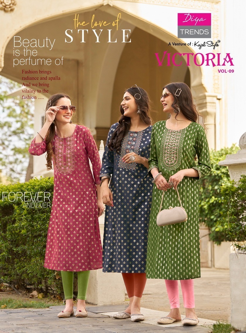 DIYA-TRENDS-VICTORIA-VOL-9-RAYON-KURTIS-CATALOGUE-WHOLESALER-IN-SURAT-1