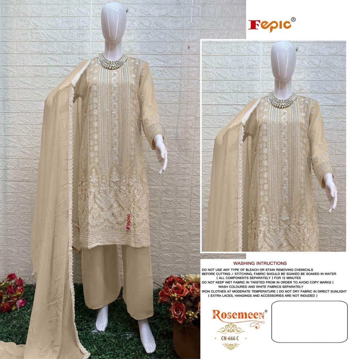 FEPIC-CRAFTED-NEEDLE-666-SERIES-KURTI-PANT-WITH-DUPATTA-AT-SURAT-3