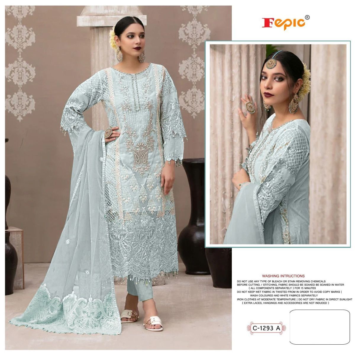 FEPIC-ROSEMEEN-C-1293-ORGANZA-PAKISTANI-SUITS-WHOLESALER-SURAT-1